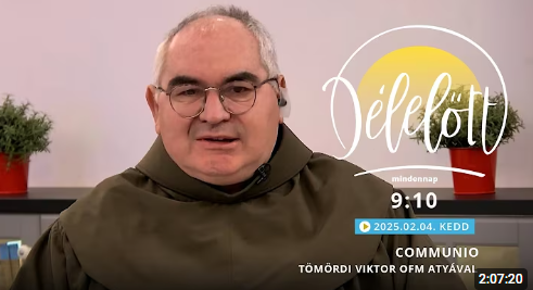 A Katolikus televízió Communio adásában telefonos beszélgetős műsora Viktor atyával